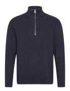 Half Zip Rib Knit Lindbergh Navy