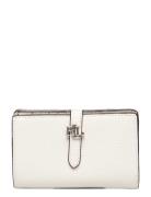 Lizard-Embossed Leather Wallet Lauren Ralph Lauren White