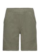 Shorts Linen Blend Lindex Khaki