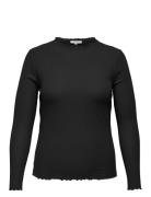 Carally Ls High Neck Top Jrs ONLY Carmakoma Black