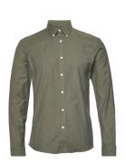 Yarn Dyed Oxford Superflex Shirt Lindbergh Khaki