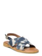 Sandals - Flat - Open Toe - Op ANGULUS Blue