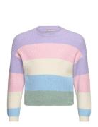 Kmgsandy L/S Stripe Pullover Knt Kids Only Patterned