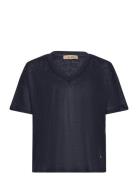 Mmcasa V-Ss Foil Tee MOS MOSH Navy