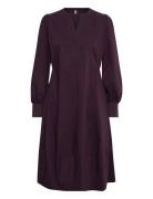 Cuantoinett Rib Dress Culture Burgundy