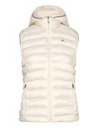 Lw Padded Global Stripe Vest Tommy Hilfiger Cream