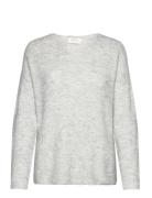 Onlcamilla V-Neck L/S Pullover Knt Noos ONLY Grey