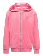 Hoodjacket Velour Lindex Pink