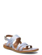 Sandals - Flat - Open Toe - Op ANGULUS Blue