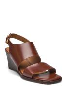 Sandals - Block Heels ANGULUS Brown