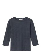 Nmmwang Wool Needle Ls Top Solid Noos Name It Navy