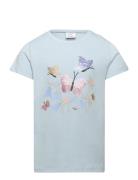 Top Ss Butterfly And Flower Lindex Blue