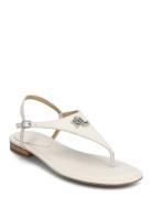 Ellington Lizard-Embossed Sandal Lauren Ralph Lauren White