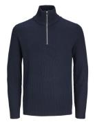 Jjeperfect Knit Half Zip Sn Jack & J S Navy