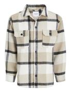 Jjebradley Ollie Overshirt Ls Noos Jack & J S Beige