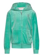 Diamante Zip Through Hoodie Juicy Couture Green