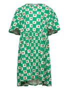 Tomato All Over Ruffle Sleeves Dress Bobo Choses Green