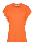 Mmchio Flounce Tee MOS MOSH Orange