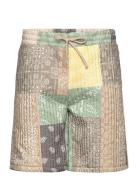 Nb Cruz Paisley Shorts Multicolor Nikben Beige