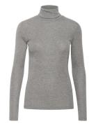 Karonia Rollneck T-Shirt Kaffe Grey