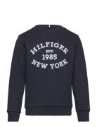 Monotype Flock Reg Sweatshirt Tommy Hilfiger Navy