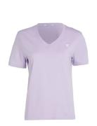 Ck Embro Badge V-Neck Tee Calvin Klein Jeans Purple