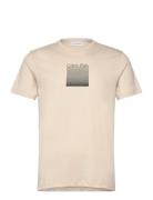 Ombre Embroidered Logo T-Shirt Calvin Klein Cream