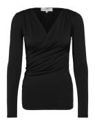 Rwsbillie Ls V-Neck Rosemunde Black