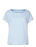 Organic Jersey Stripe Torva Tee Mads Nørgaard Blue