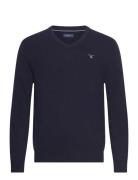 Extrafine Lambswool V-Neck O/S GANT Navy