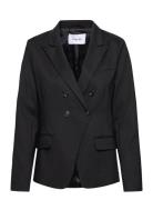 Double-Breasted Blazer With Utility Coster Copenhagen Black