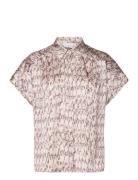 D6Cecily Python Printed Shirt Dante6 Beige