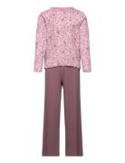 Nkfnightset Mauve Flower Loose Rib Noos Name It Purple