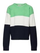 Striped Knit Pullover Tom Tailor Green