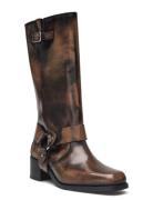 Rocky Brushed Brown Leather Boots ALOHAS Brown