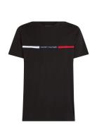 Hilfiger Chest Insert Tee Tommy Hilfiger Black