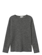 Nkmwang Wool Rib Ls Top Name It Grey