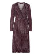 Elisa Harlekin Wrap Dress Ilse Jacobsen Red