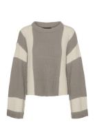 Vmgigi Ls O-Neck Pullover Lcs Rep Vero Moda Beige