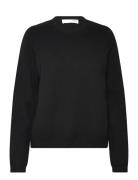 Slfana Ls Knit O-Neck Noos Selected Femme Black