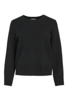 Vicassie O-Neck L/S Knit Top - Noos Vila Black