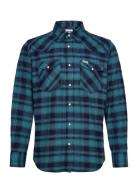 Flannel Western Shirt Wrangler Blue