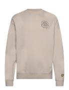 Stamp Crew Neck Sweatshirt Lyle & Scott Beige