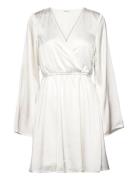 Malique Satin Dress Bubbleroom White