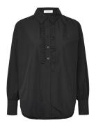 Rwsebony Shirt W/Ruffles Rosemunde Black