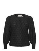 Kctina Lace Blouse Kaffe Curve Black