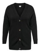 Caresly Ls Button Cardigan Knt Noos ONLY Carmakoma Black