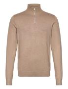 Half Zip Mélange Knit Lindbergh Beige