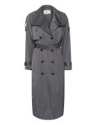 Sallygz Trenchcoat Gestuz Grey