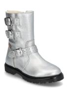 Boots - Flat - With Zipper ANGULUS Silver